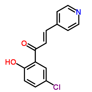 2-Propen-1-one,1-(5-chloro-2-hydroxyphenyl)-3-(4-pyridinyl)-Structure,2110-10-3Structure 2-Propen-1-one,1-(5-chloro-2-hydroxyphenyl)-3-(4-pyridinyl)- Structure,2110-10-3Structure