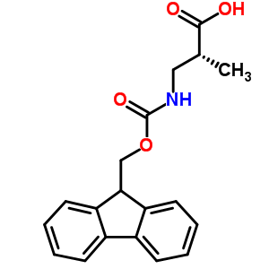 Fmoc-r-3-氨基異丁酸結(jié)構(gòu)式_211682-15-4結(jié)構(gòu)式