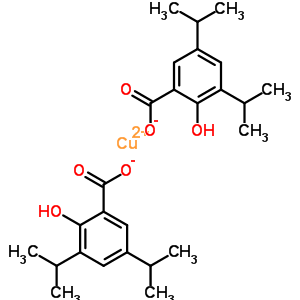 Copper 2-hydroxy-3,5-di(propan-2-yl)benzoateStructure,21246-18-4Structure Copper 2-hydroxy-3,5-di(propan-2-yl)benzoate Structure,21246-18-4Structure