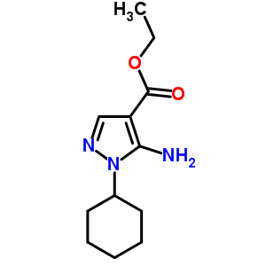 5-氨基-1-環(huán)己基-吡唑-4-羧酸乙酯結構式_21253-62-3結構式