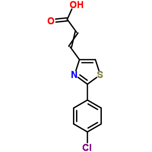 4-Thiazoleacrylic acid, 2-(p-chlorophenyl)-Structure,21278-79-5Structure 4-Thiazoleacrylic acid, 2-(p-chlorophenyl)- Structure,21278-79-5Structure