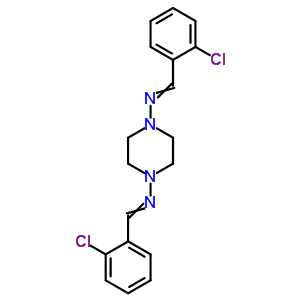 1-(2-氯苯基)-n-[4-[(2-氯苯基)亞甲基氨基]哌嗪-1-基]甲胺結(jié)構(gòu)式_21322-99-6結(jié)構(gòu)式