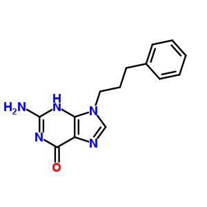 6H-purin-6-one,2-amino-1,9-dihydro-9-(3-phenylpropyl)-Structure,21333-23-3Structure 6H-purin-6-one,2-amino-1,9-dihydro-9-(3-phenylpropyl)- Structure,21333-23-3Structure