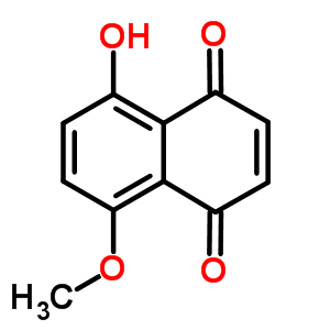 1,4-Naphthalenedione,5-hydroxy-8-methoxy-Structure,21418-04-2Structure 1,4-Naphthalenedione,5-hydroxy-8-methoxy- Structure,21418-04-2Structure