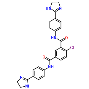 4-氯-N,N-雙[4-(4,5-二氫-1H-咪唑-2-基)苯基]苯-1,3-二羧酰胺結(jié)構(gòu)式_21695-89-6結(jié)構(gòu)式