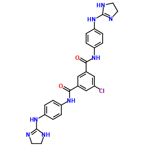 5-氯-N,N-雙[4-(4,5-二氫-1H-咪唑-2-基氨基)苯基]苯-1,3-二羧酰胺結(jié)構(gòu)式_21696-30-0結(jié)構(gòu)式