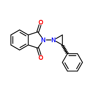 1H-isoindole-1,3(2h)-dione,2-(2-phenyl-1-aziridinyl)-Structure,21865-87-2Structure 1H-isoindole-1,3(2h)-dione,2-(2-phenyl-1-aziridinyl)- Structure,21865-87-2Structure