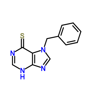 6H-purine-6-thione,1,7-dihydro-7-(phenylmethyl)-Structure,21885-56-3Structure 6H-purine-6-thione,1,7-dihydro-7-(phenylmethyl)- Structure,21885-56-3Structure