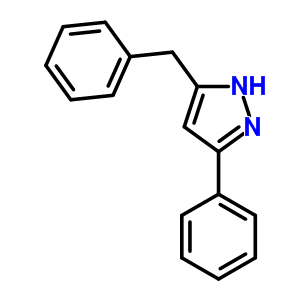 1H-pyrazole,3-phenyl-5-(phenylmethyl)-Structure,21917-99-7Structure 1H-pyrazole,3-phenyl-5-(phenylmethyl)- Structure,21917-99-7Structure