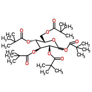 1,2,3,4,6-Penta-o-pivaloyl-d-mannopyranoseStructure,220017-47-0Structure 1,2,3,4,6-Penta-o-pivaloyl-d-mannopyranose Structure,220017-47-0Structure