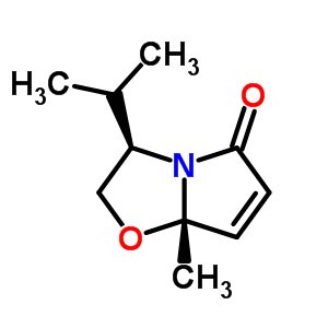 (3R-順式)-(-)-2,3-二氫-3-異丙基-7a-甲基吡咯并[2,1-b]噁唑-5(7ah)-酮結(jié)構(gòu)式_222629-69-8結(jié)構(gòu)式