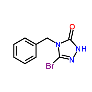 4-Benzyl-3-bromo-2-1,2,4-triazolin-5-oneStructure,22354-83-2Structure 4-Benzyl-3-bromo-2-1,2,4-triazolin-5-one Structure,22354-83-2Structure