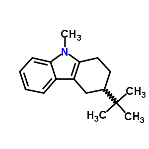 3-(1,1-二甲基乙基)-2,3,4,9-四氫-9-甲基-1H-咔唑結構式_22401-72-5結構式