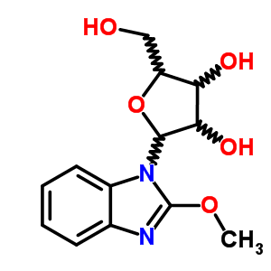 1H-benzimidazole,2-methoxy-1-b-d-ribofuranosyl-Structure,22416-76-8Structure 1H-benzimidazole,2-methoxy-1-b-d-ribofuranosyl- Structure,22416-76-8Structure