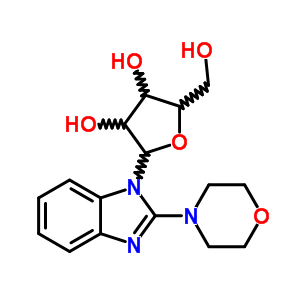 1H-benzimidazole,2-(4-morpholinyl)-1-b-d-ribofuranosyl-Structure,22416-78-0Structure 1H-benzimidazole,2-(4-morpholinyl)-1-b-d-ribofuranosyl- Structure,22416-78-0Structure
