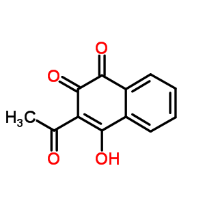 1,4-Naphthalenedione,2-acetyl-3-hydroxy-Structure,2246-48-2Structure 1,4-Naphthalenedione,2-acetyl-3-hydroxy- Structure,2246-48-2Structure