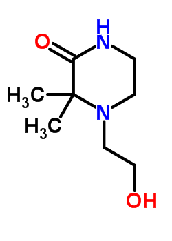 Piperazinone, 4-(2-hydroxyethyl)-3,3-dimethyl-(8ci,9ci)Structure,22492-72-4Structure Piperazinone, 4-(2-hydroxyethyl)-3,3-dimethyl-(8ci,9ci) Structure,22492-72-4Structure