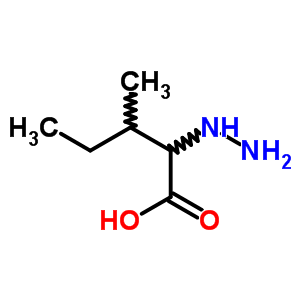 2-Hydrazinyl-3-methyl-pentanoic acidStructure,22574-00-1Structure 2-Hydrazinyl-3-methyl-pentanoic acid Structure,22574-00-1Structure