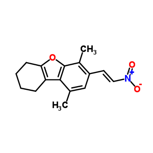 1,2,3,4-四氫-6,9-二甲基-7-(2-硝基乙烯)-二苯并呋喃結(jié)構(gòu)式_23018-22-6結(jié)構(gòu)式