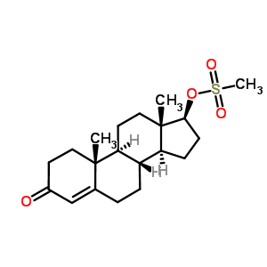 睪酮甲烷磺酸酯結(jié)構(gòu)式_23067-29-0結(jié)構(gòu)式