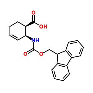 (1R,2s)-Fmoc-2-氨基-3-環(huán)己烯-羧酸結(jié)構(gòu)式_233600-20-9結(jié)構(gòu)式