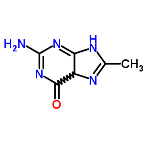 2-氨基-1,9-二氫-8-甲基-6H-嘌呤-6-酮結構式_23662-75-1結構式