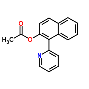 2-Naphthalenol,1-(2-pyridinyl)-, 2-acetateStructure,23825-10-7Structure 2-Naphthalenol,1-(2-pyridinyl)-, 2-acetate Structure,23825-10-7Structure
