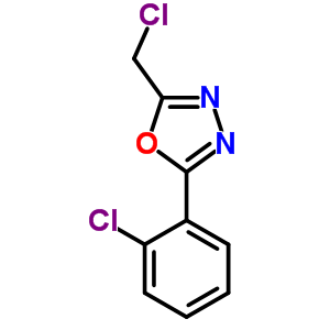 2-(Chloromethyl)-5-(2-chlorophenyl)-1,3,4-oxadiazoleStructure,24023-72-1Structure 2-(Chloromethyl)-5-(2-chlorophenyl)-1,3,4-oxadiazole Structure,24023-72-1Structure