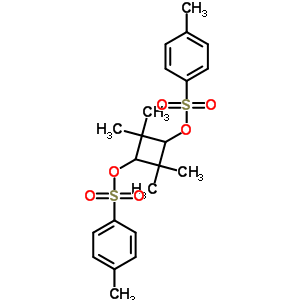 1-甲基-4-[2,2,4,4-四甲基-3-(4-甲基苯基)磺酰氧基-環(huán)丁基]氧基磺?；?苯結(jié)構(gòu)式_24525-90-4結(jié)構(gòu)式