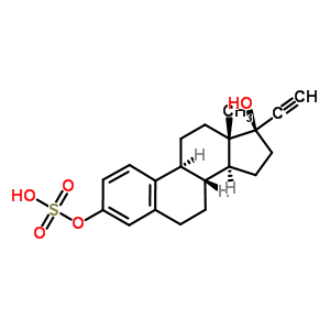 乙炔基雌二醇-3-硫酸酯結(jié)構(gòu)式_24560-70-1結(jié)構(gòu)式