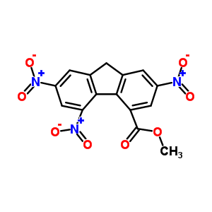 2,5,7-Trinitro-9-oxo-9H-fluorene-4-carboxylic acid methyl esterStructure,24867-50-3Structure 2,5,7-Trinitro-9-oxo-9H-fluorene-4-carboxylic acid methyl ester Structure,24867-50-3Structure