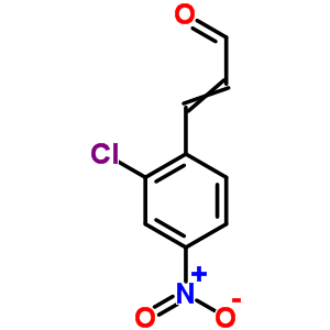 2-Propenal,3-(2-chloro-4-nitrophenyl)-Structure,24893-01-4Structure 2-Propenal,3-(2-chloro-4-nitrophenyl)- Structure,24893-01-4Structure