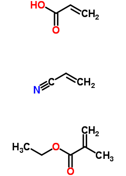 2-Methyl-2-propenoic acid ethyl ester polymer with 2-propenenitrile and 2-propenoic acidStructure,24981-02-0Structure 2-Methyl-2-propenoic acid ethyl ester polymer with 2-propenenitrile and 2-propenoic acid Structure,24981-02-0Structure
