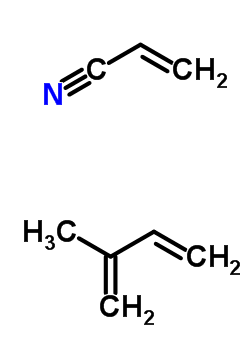 2-Propenenitrile, polymer with 2-methyl-1,3-butadieneStructure,25014-11-3Structure 2-Propenenitrile, polymer with 2-methyl-1,3-butadiene Structure,25014-11-3Structure