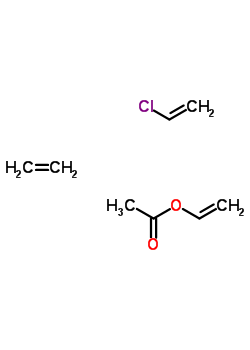 Acetic acid ethenyl ester, polymer with chloroethene and etheneStructure,25085-46-5Structure Acetic acid ethenyl ester, polymer with chloroethene and ethene Structure,25085-46-5Structure