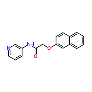 Acetamide,2-(2-naphthalenyloxy)-n-3-pyridinyl-Structure,25288-52-2Structure Acetamide,2-(2-naphthalenyloxy)-n-3-pyridinyl- Structure,25288-52-2Structure