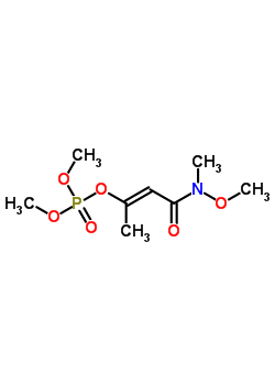 (E)-3-dimethoxyphosphoryloxy-n-methoxy-n-methyl -but-2-enamideStructure,25601-84-7Structure (E)-3-dimethoxyphosphoryloxy-n-methoxy-n-methyl -but-2-enamide Structure,25601-84-7Structure