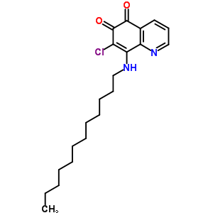 5,6-Quinolinedione,7-chloro-8-(dodecylamino)-Structure,25943-50-4Structure 5,6-Quinolinedione,7-chloro-8-(dodecylamino)- Structure,25943-50-4Structure
