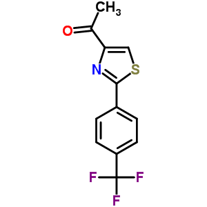 1-[2-[4-(三氟甲基)苯基]-1,3-噻唑-4-基]-1-乙酮結(jié)構(gòu)式_263564-37-0結(jié)構(gòu)式