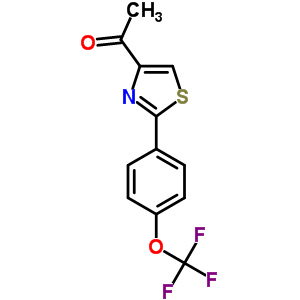 1-[2-[4-(三氟甲氧基)苯基]-1,3-噻唑-4-基]-1-乙酮結(jié)構(gòu)式_265126-59-8結(jié)構(gòu)式