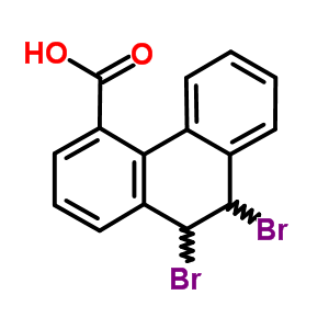 4-Phenanthrenecarboxylicacid, 9,10-dibromo-9,10-dihydro-Structure,26687-67-2Structure 4-Phenanthrenecarboxylicacid, 9,10-dibromo-9,10-dihydro- Structure,26687-67-2Structure