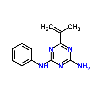 1,3,5-Triazine-2,4-diamine,6-(1-methylethenyl)-n2-phenyl-Structure,27062-25-5Structure 1,3,5-Triazine-2,4-diamine,6-(1-methylethenyl)-n2-phenyl- Structure,27062-25-5Structure