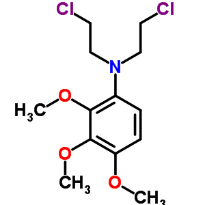 Benzenamine,n,n-bis(2-chloroethyl)-2,3,4-trimethoxy-Structure,27077-07-2Structure Benzenamine,n,n-bis(2-chloroethyl)-2,3,4-trimethoxy- Structure,27077-07-2Structure