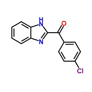 Methanone,1h-benzimidazol-2-yl(4-chlorophenyl)-Structure,27099-25-8Structure Methanone,1h-benzimidazol-2-yl(4-chlorophenyl)- Structure,27099-25-8Structure
