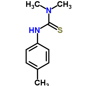Thiourea,n,n-dimethyl-n-(4-methylphenyl)-Structure,2741-13-1Structure Thiourea,n,n-dimethyl-n-(4-methylphenyl)- Structure,2741-13-1Structure