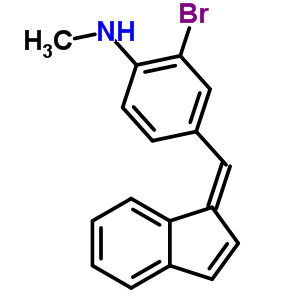Benzenamine, 2-bromo-4-(1h-inden-1-ylidenemethyl)-n-methyl-Structure,28164-41-2Structure Benzenamine, 2-bromo-4-(1h-inden-1-ylidenemethyl)-n-methyl- Structure,28164-41-2Structure