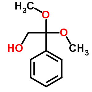 2,2-Dimethoxy-2-phenyl-ethanolStructure,28203-05-6Structure 2,2-Dimethoxy-2-phenyl-ethanol Structure,28203-05-6Structure