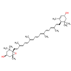 葉黃素環(huán)氧化物|環(huán)氧化葉黃素結構式_28368-08-3結構式