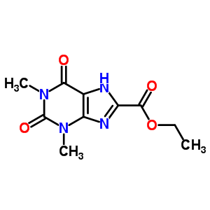 1H-purine-8-carboxylicacid, 2,3,6,9-tetrahydro-1,3-dimethyl-2,6-dioxo-, ethyl esterStructure,2850-38-6Structure 1H-purine-8-carboxylicacid, 2,3,6,9-tetrahydro-1,3-dimethyl-2,6-dioxo-, ethyl ester Structure,2850-38-6Structure