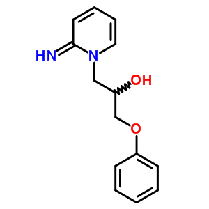 2-亞氨基-a-(苯氧基甲基)-1(2H)-吡啶乙醇結(jié)構(gòu)式_28620-27-1結(jié)構(gòu)式